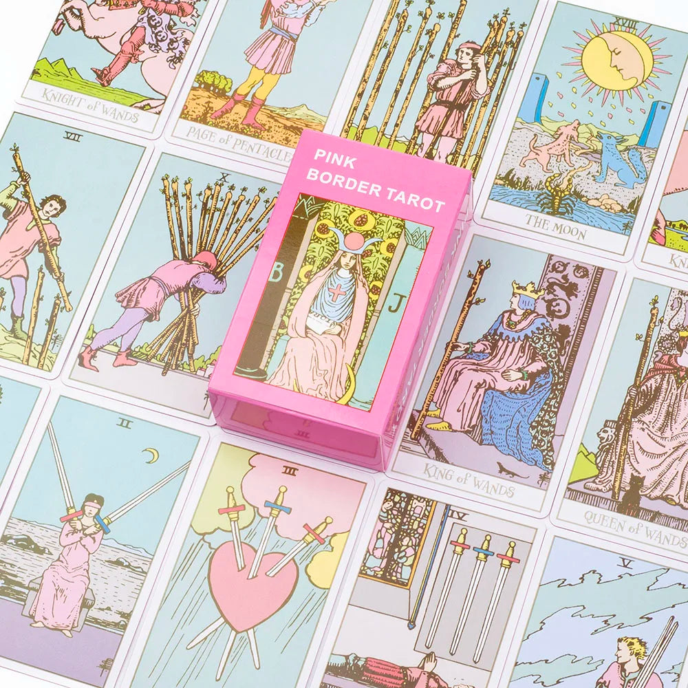 Pink border tarot