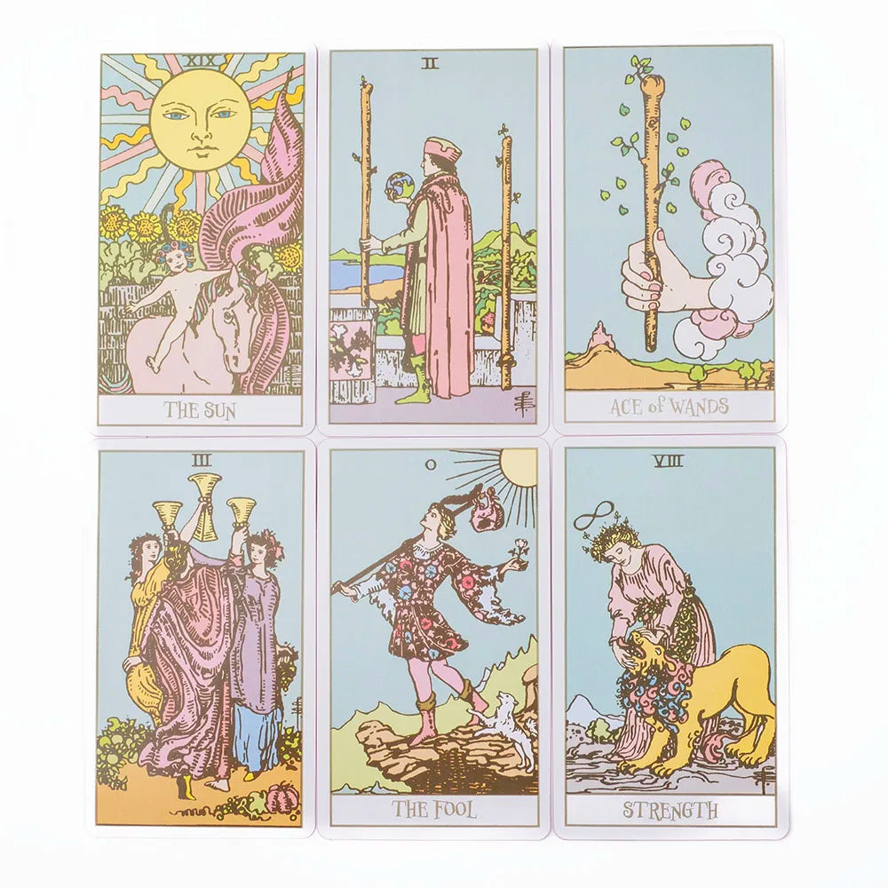 Pink border tarot